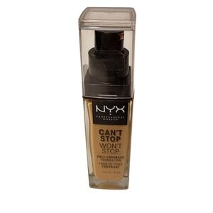 NYX PROFESSIONAL MAKEUP Can't Stop Won't Stop Full Coverage Foundation Beige NEW